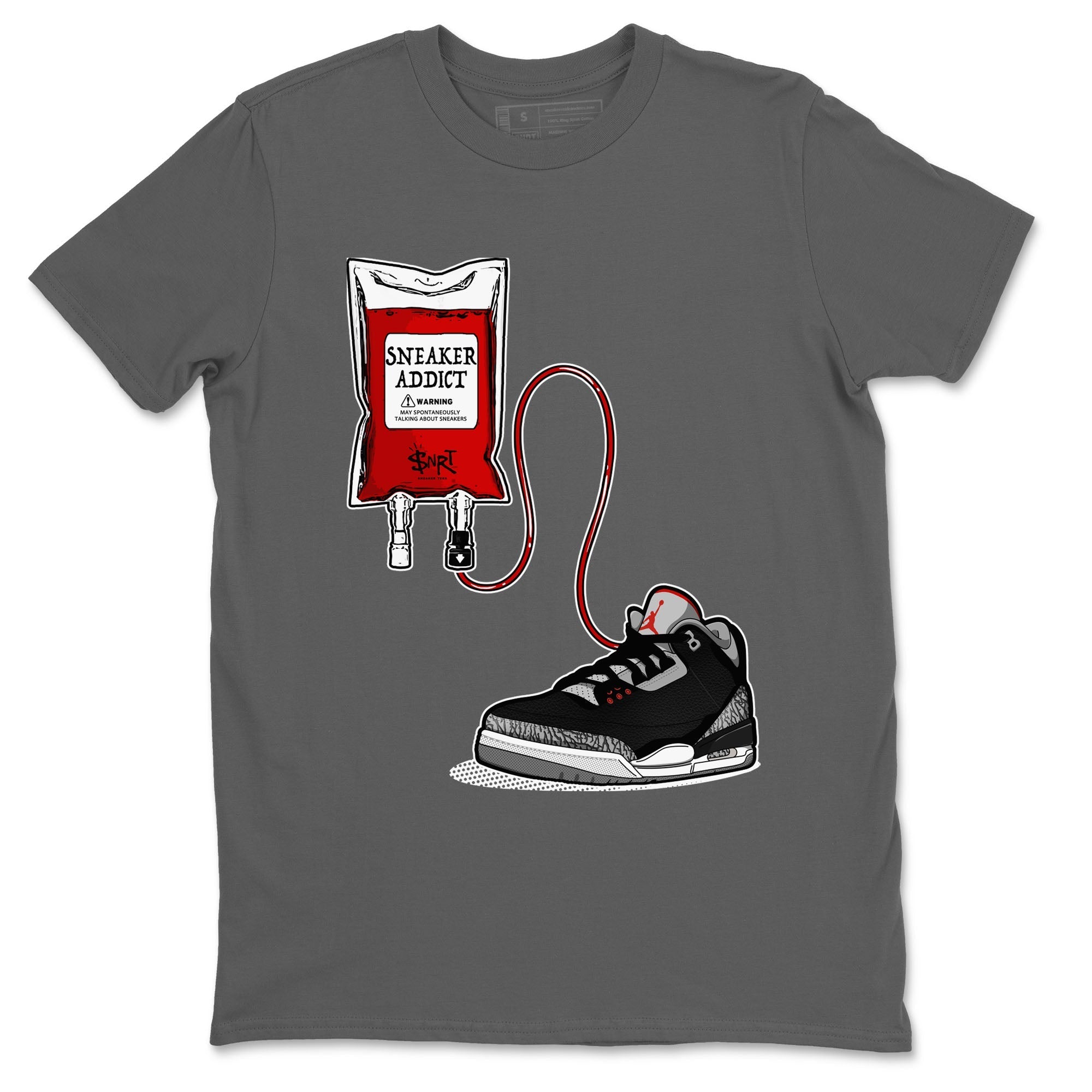 snkmatch Therapy snkmatch Tees - Air Jordan 3 Black Cement