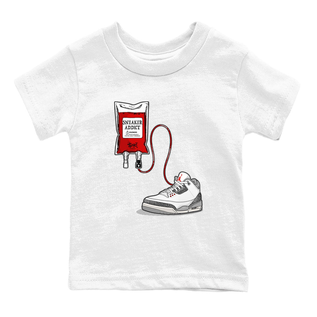 snkmatch Therapy snkmatch Tees Kids - Air Jordan 3 Cement Grey