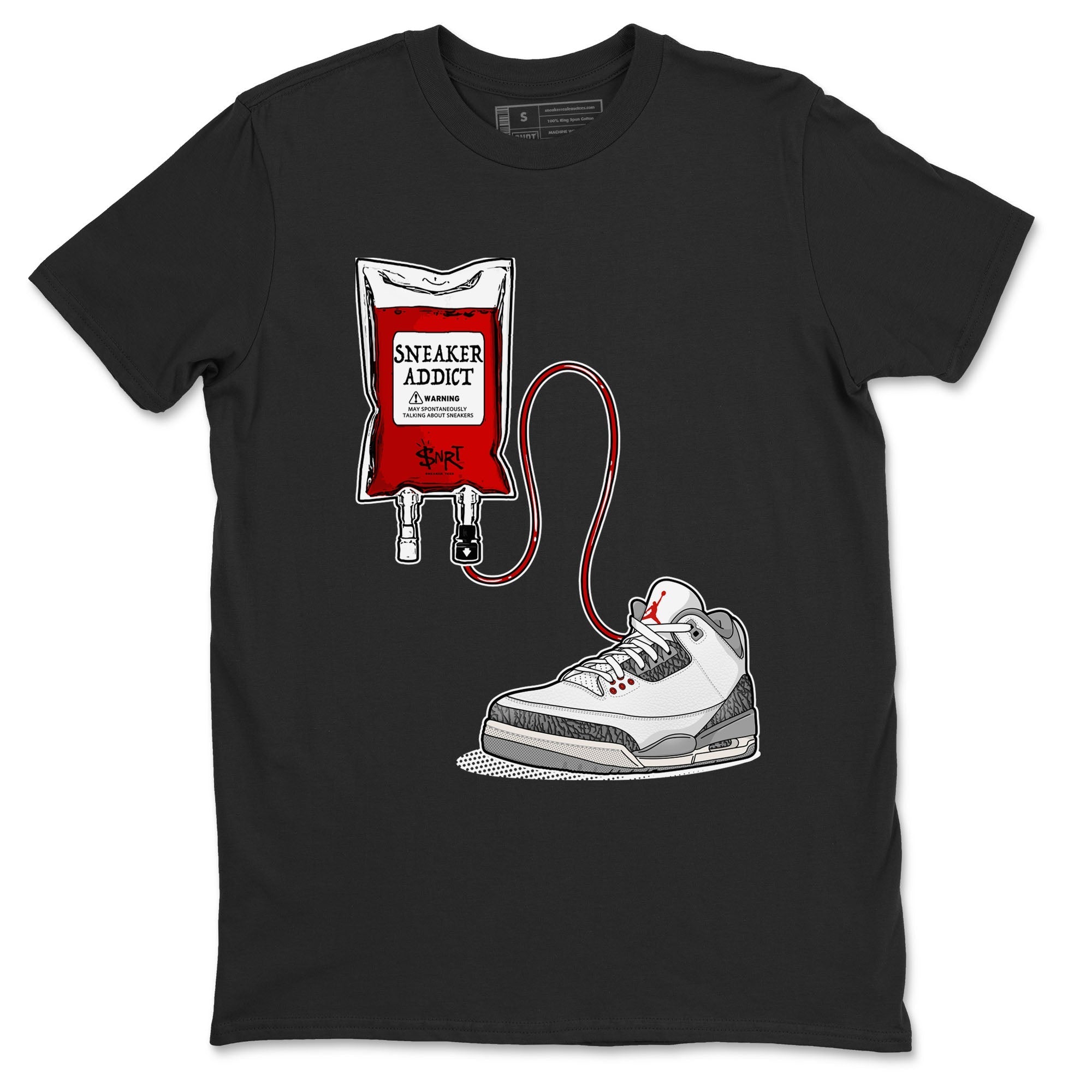 snkmatch Therapy snkmatch Tees - Air Jordan 3 Cement Grey