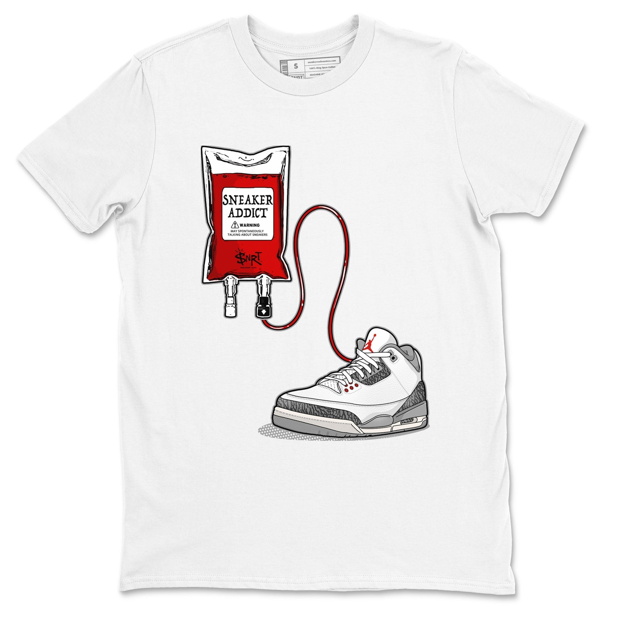 snkmatch Therapy snkmatch Tees - Air Jordan 3 Cement Grey