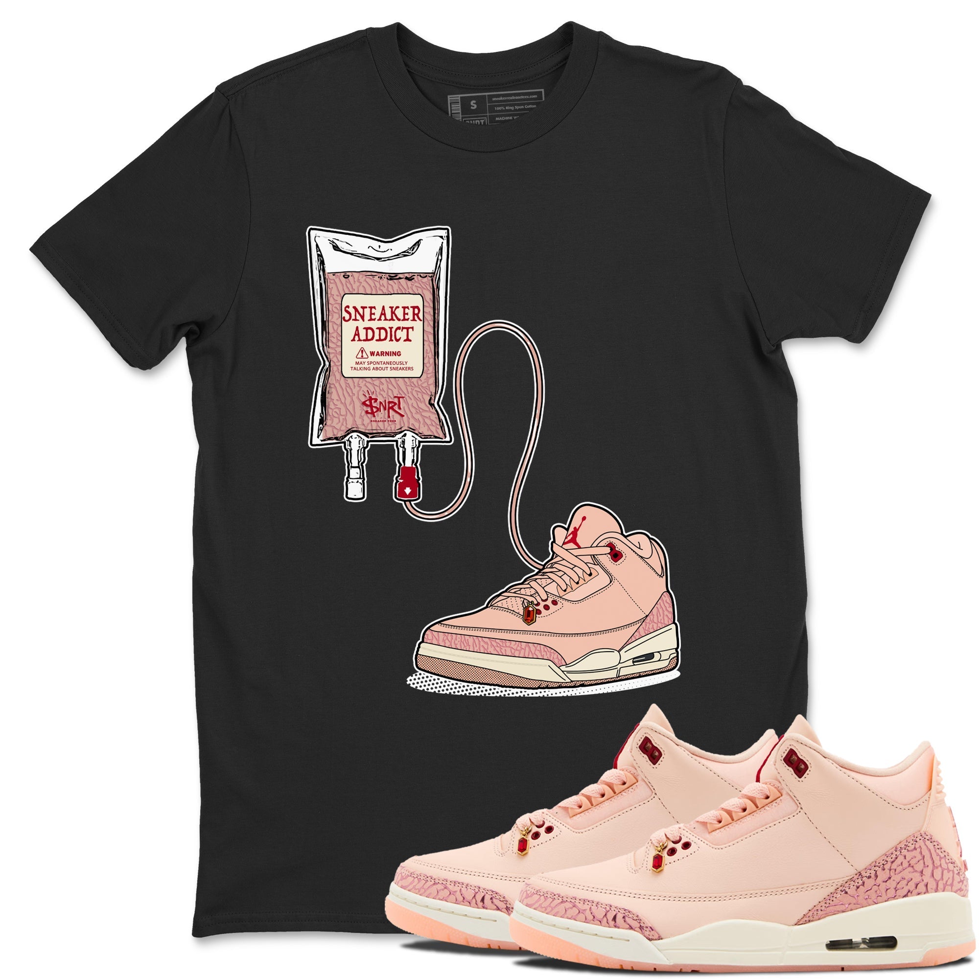 snkmatch Therapy snkmatch Tees - Air Jordan 3 Valentines Day