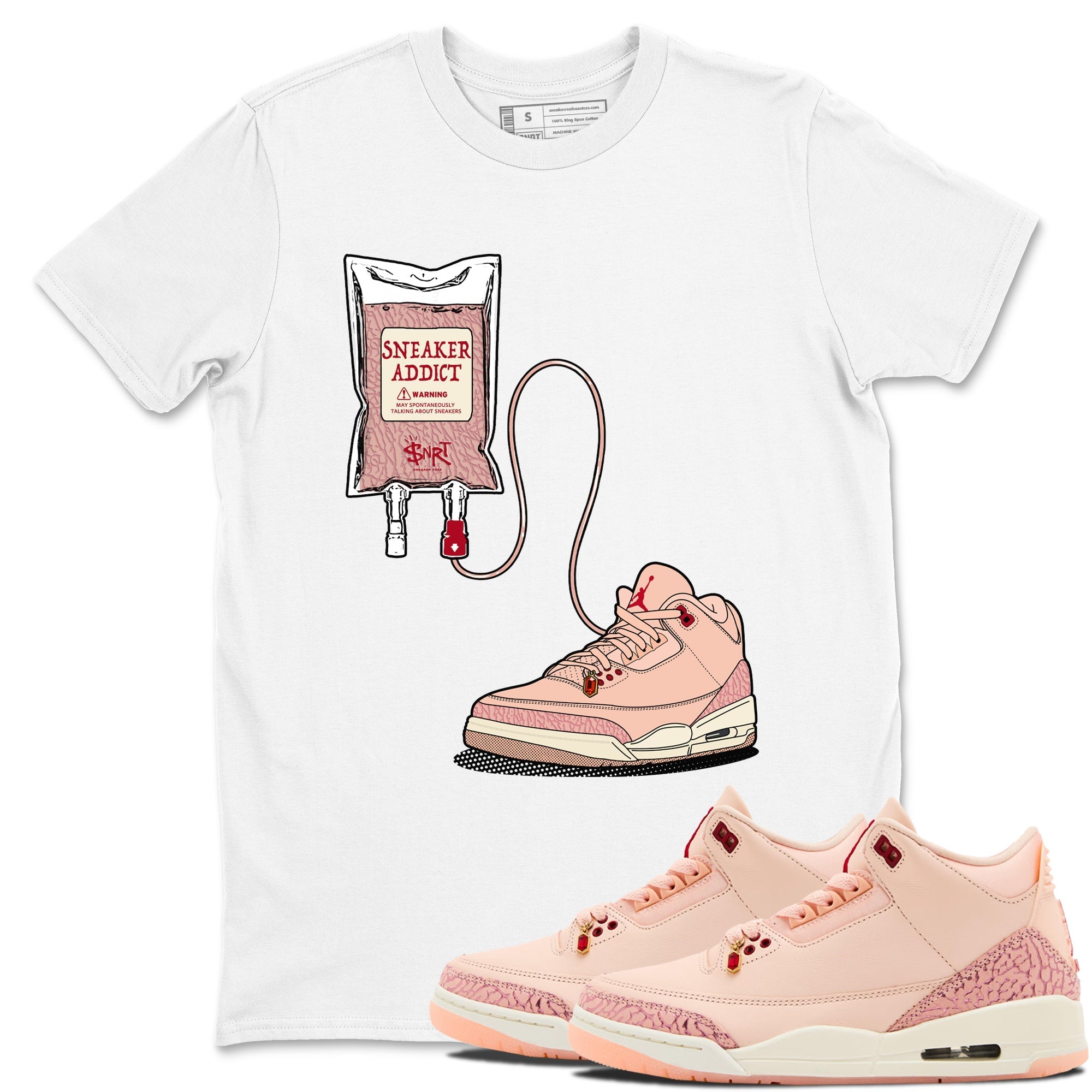snkmatch Therapy snkmatch Tees - Air Jordan 3 Valentines Day