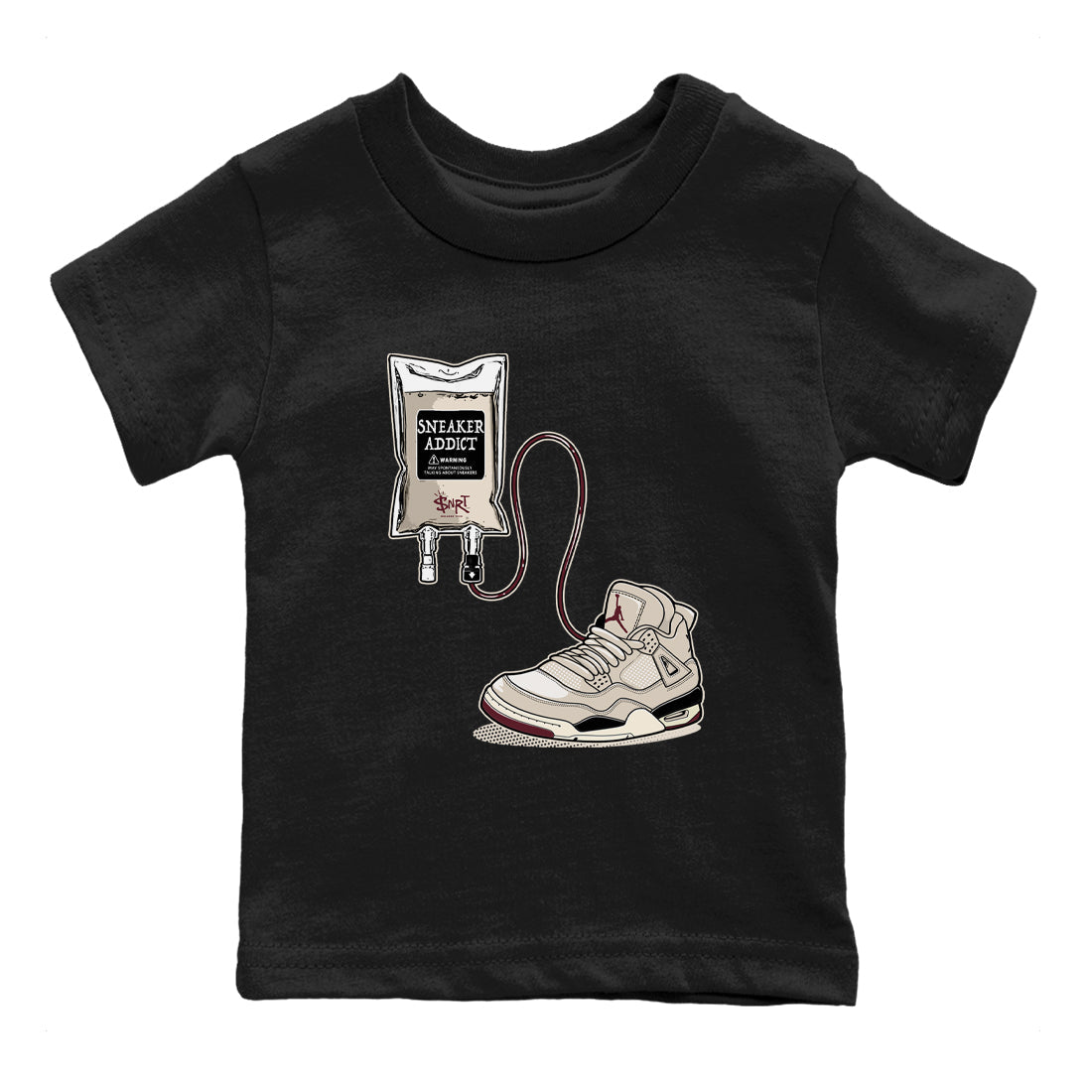 snkmatch Therapy snkmatch Tees Kids - Air Jordan 4 A Ma Maniere x Fossil Stone