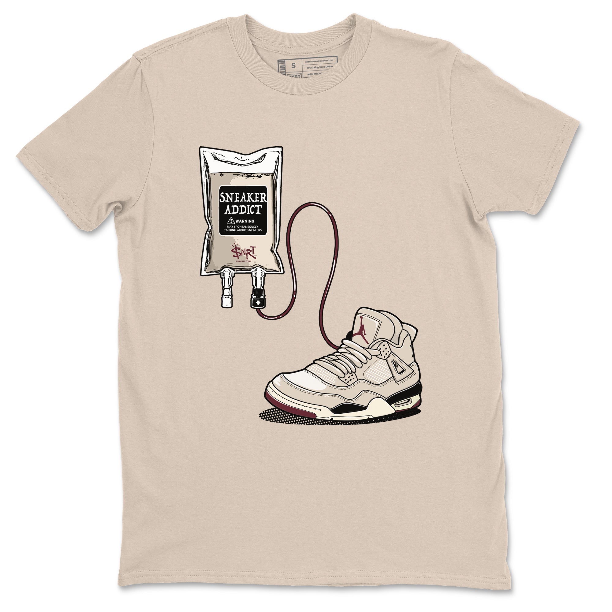 snkmatch Therapy snkmatch Tees - Air Jordan 4 A Ma Maniere x Fossil Stone