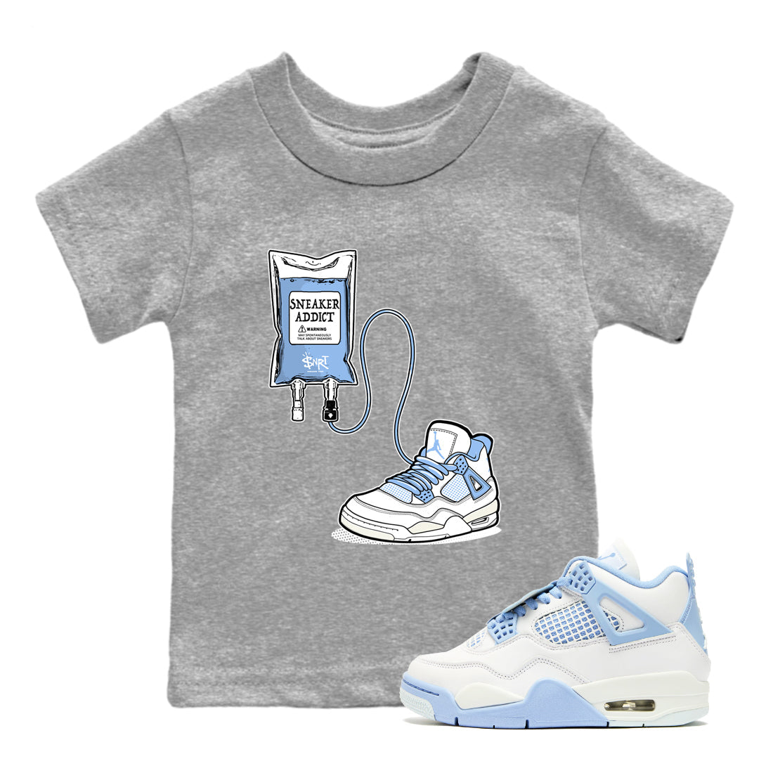snkmatch Therapy snkmatch Tees Kids - Air Jordan 4 Aluminum