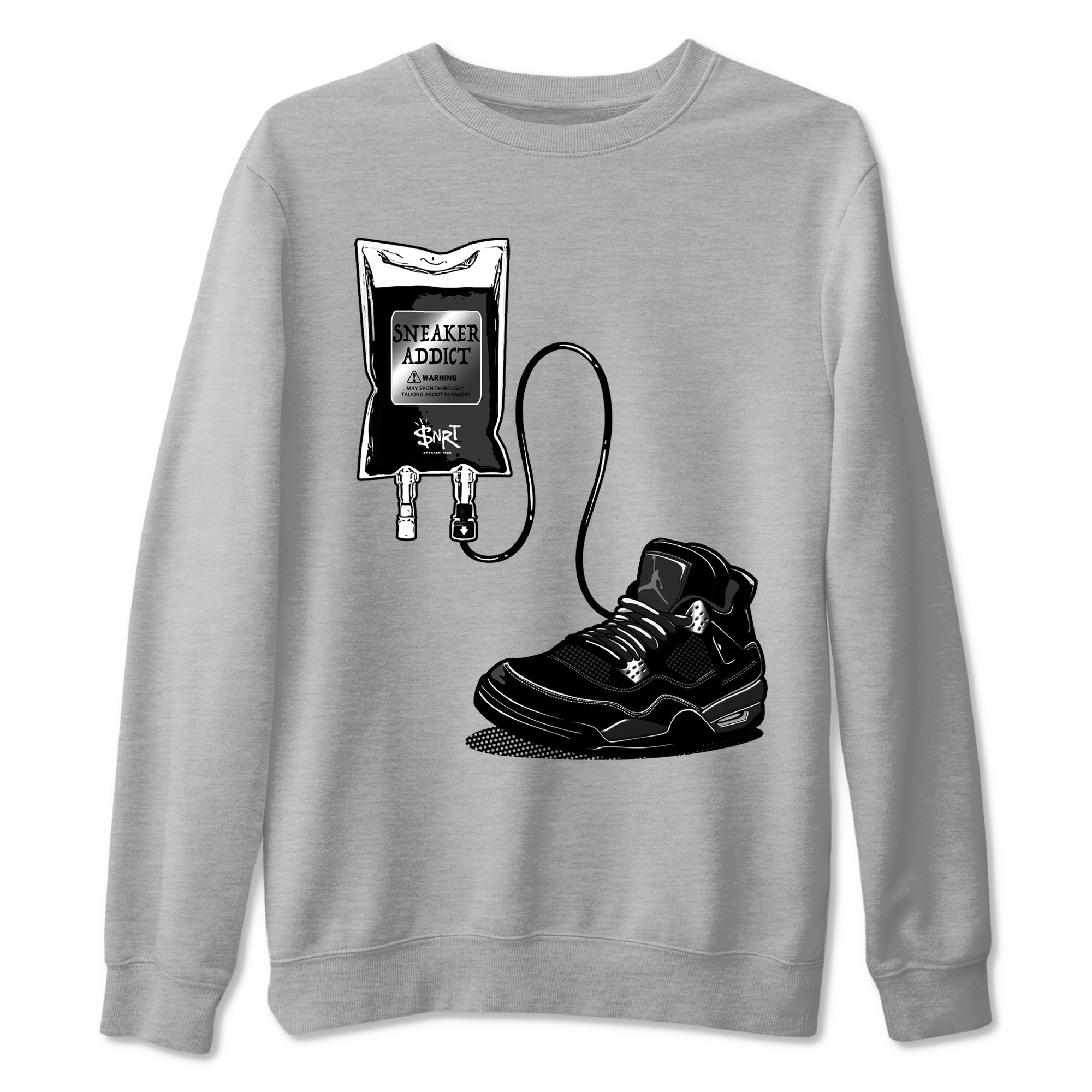 snkmatch Therapy snkmatch Tees - Air Jordan 4 Black Cat