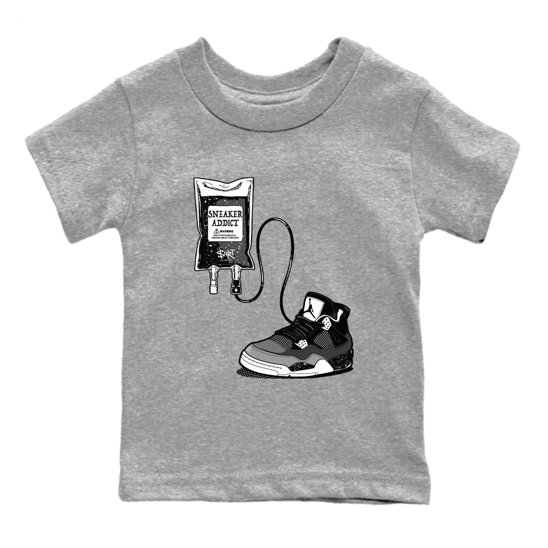 snkmatch Therapy snkmatch Tees Kids - Air Jordan 4 Fear