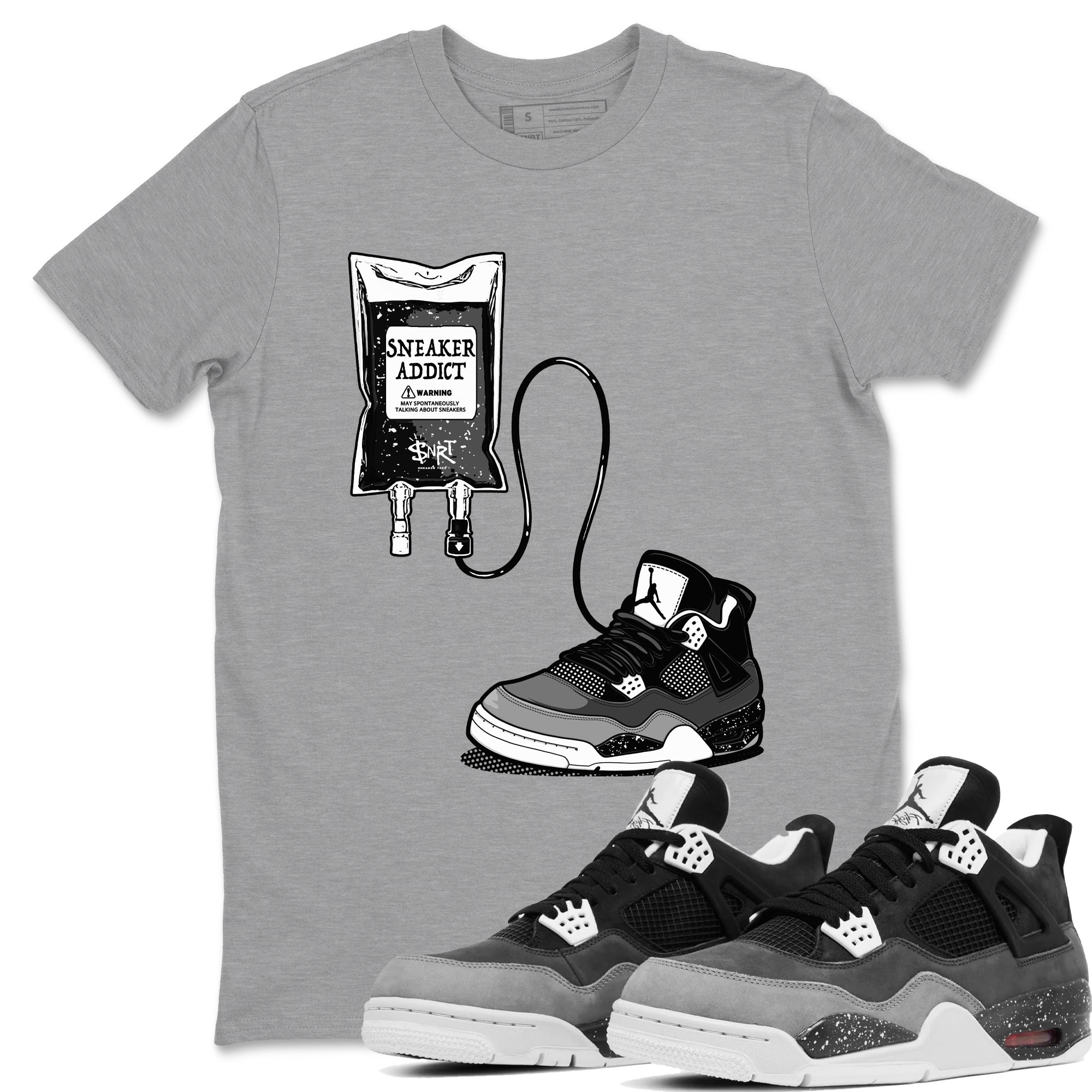 snkmatch Therapy snkmatch Tees - Air Jordan 4 Fear