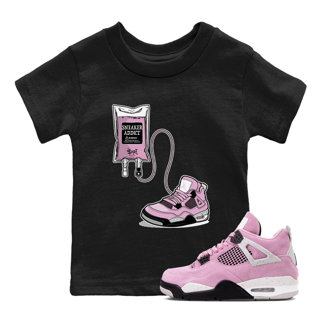 snkmatch Therapy snkmatch Tees Kids - Air Jordan 4 Orchid