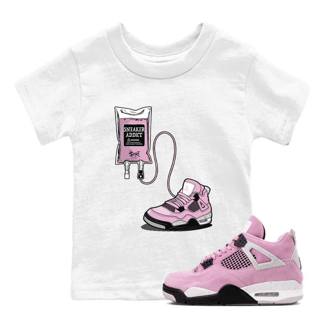 snkmatch Therapy snkmatch Tees Kids - Air Jordan 4 Orchid