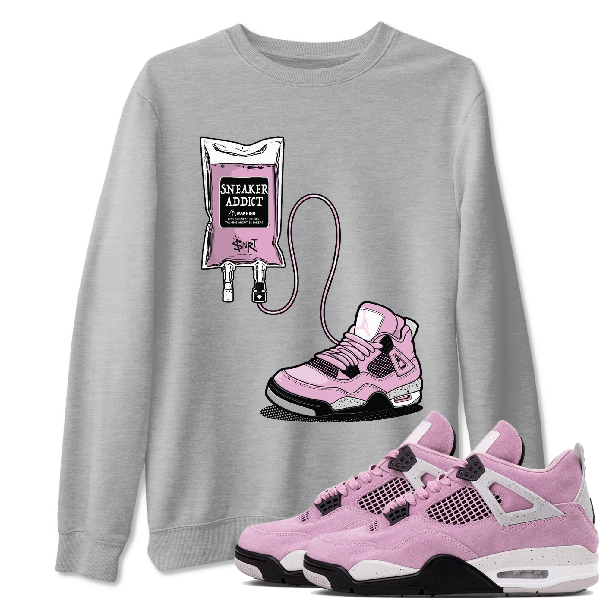 snkmatch Therapy snkmatch Tees - Air Jordan 4 Orchid