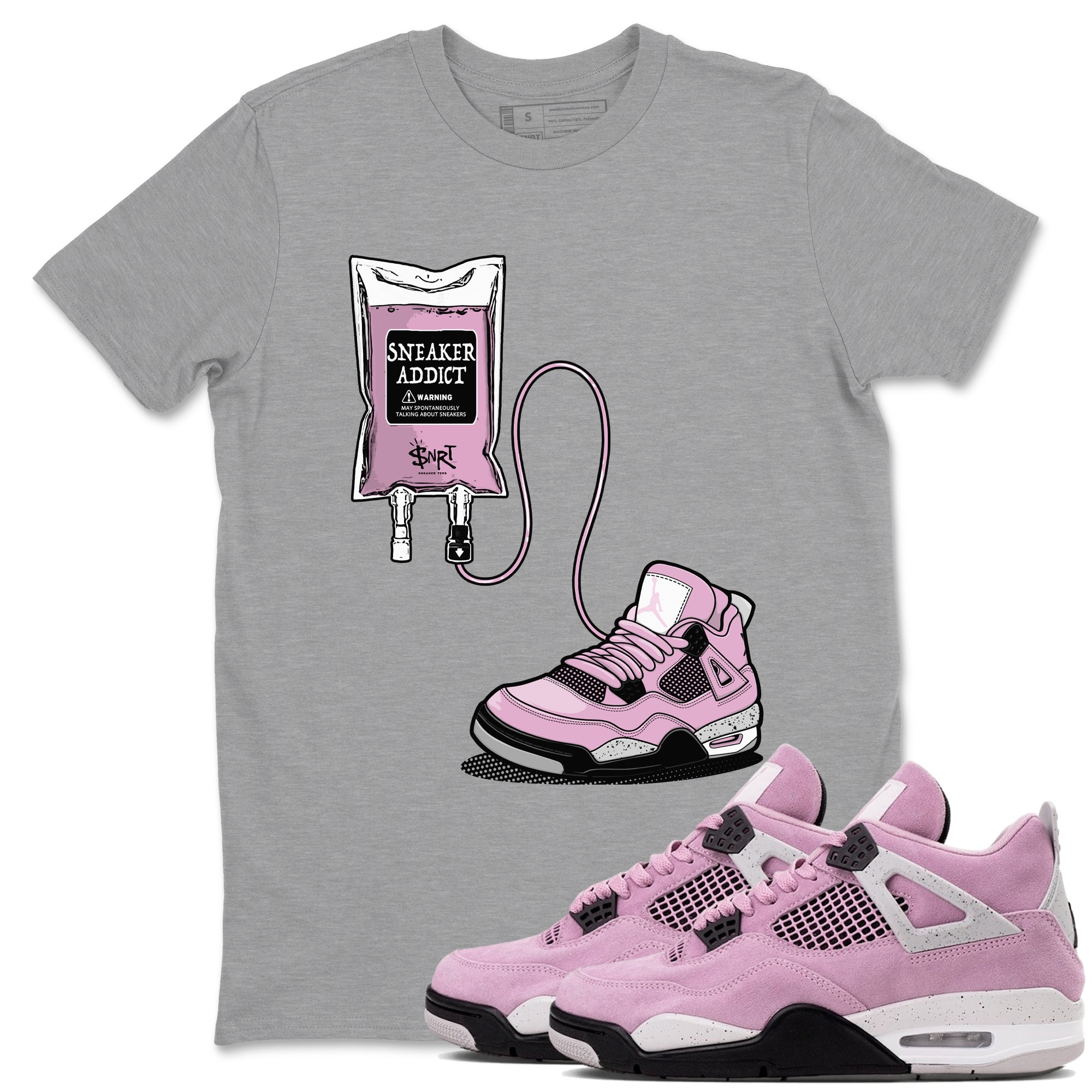 snkmatch Therapy snkmatch Tees - Air Jordan 4 Orchid