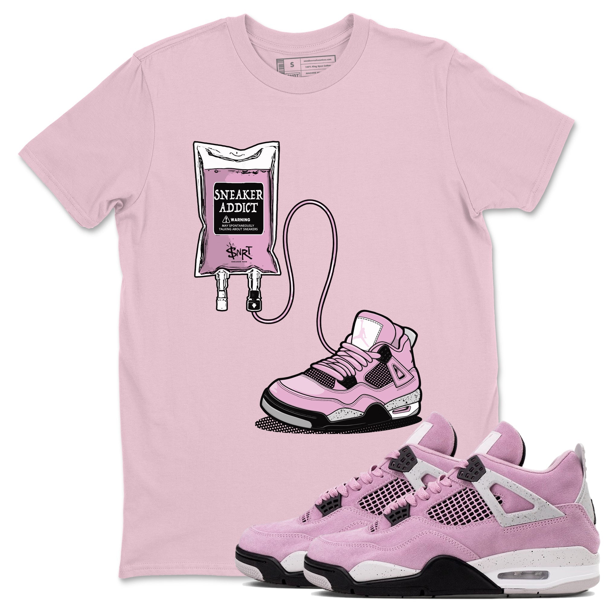 snkmatch Therapy snkmatch Tees - Air Jordan 4 Orchid