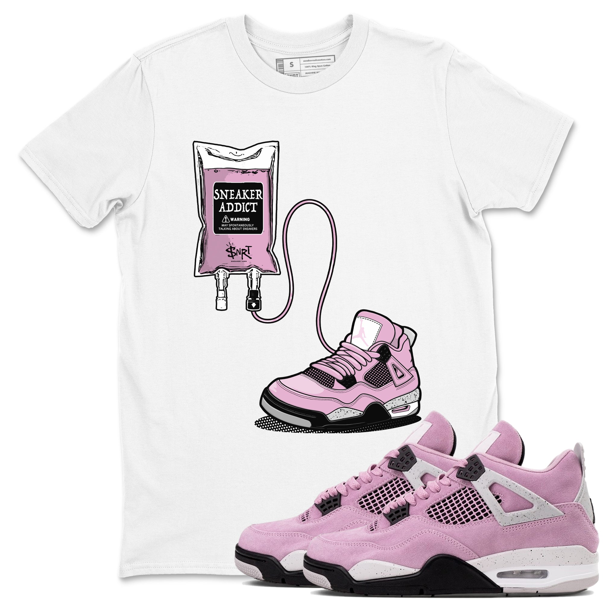 snkmatch Therapy snkmatch Tees - Air Jordan 4 Orchid