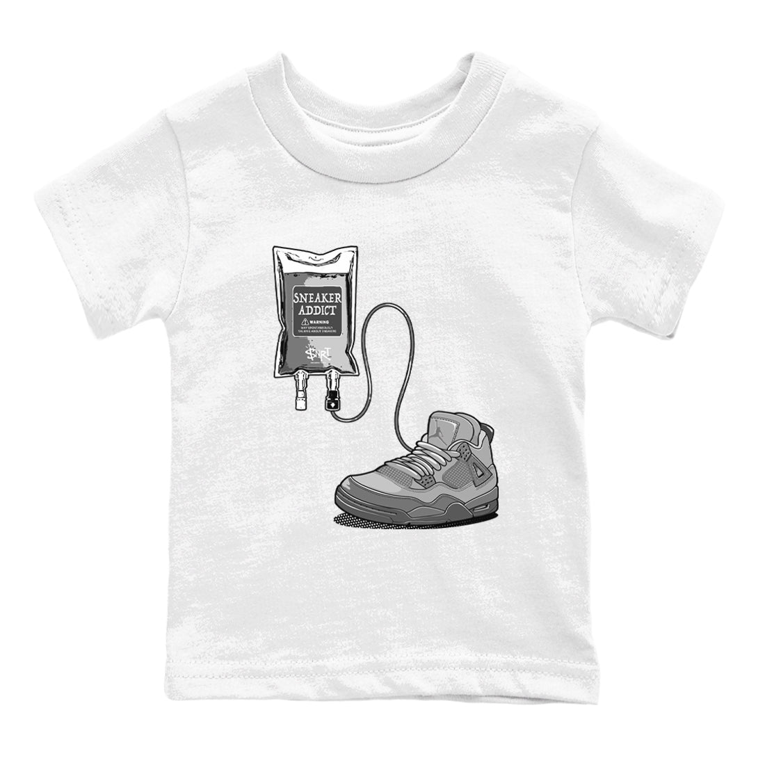 snkmatch Therapy snkmatch Tees Kids - Air Jordan 4 Wet Cement