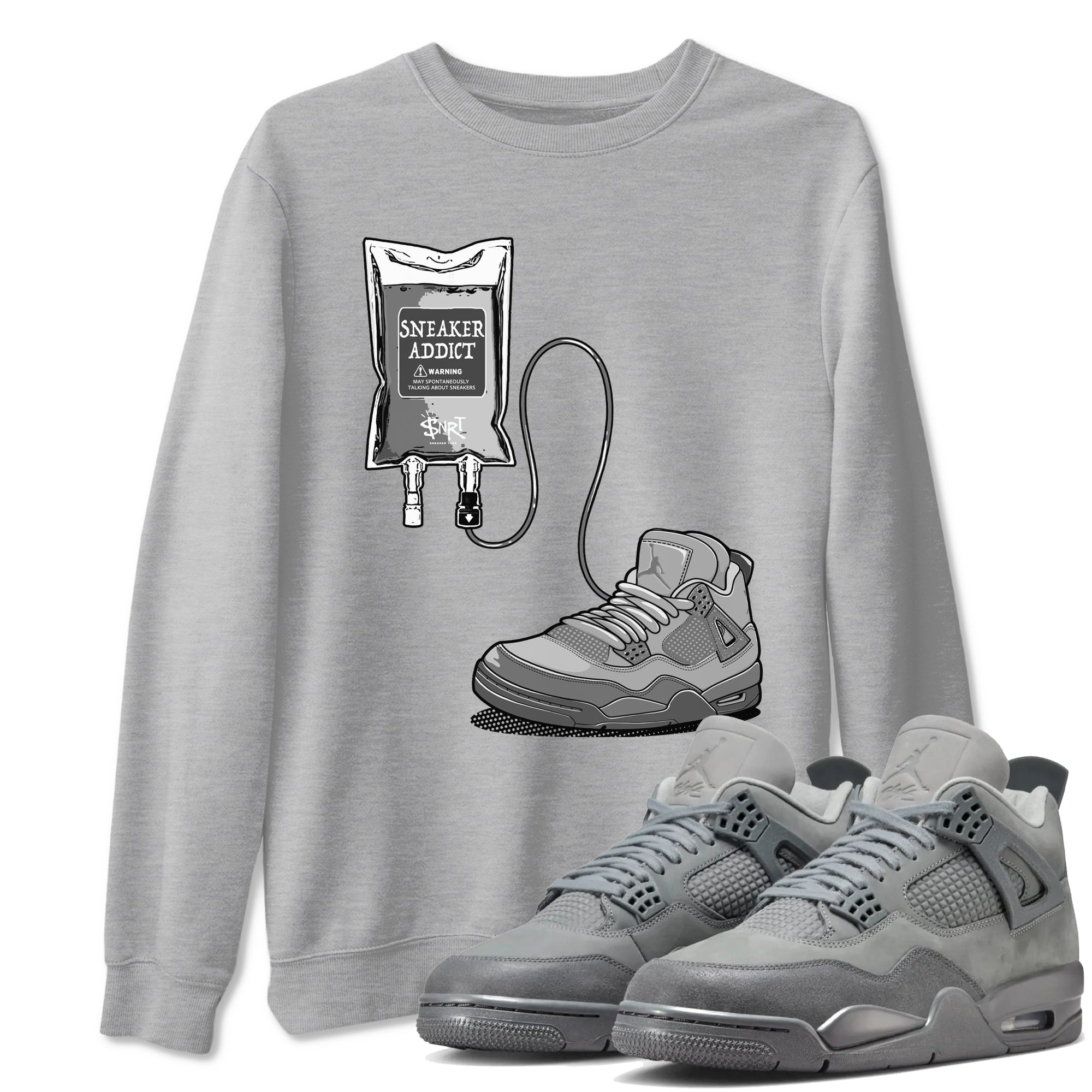 snkmatch Therapy snkmatch Tees - Air Jordan 4 Wet Cement