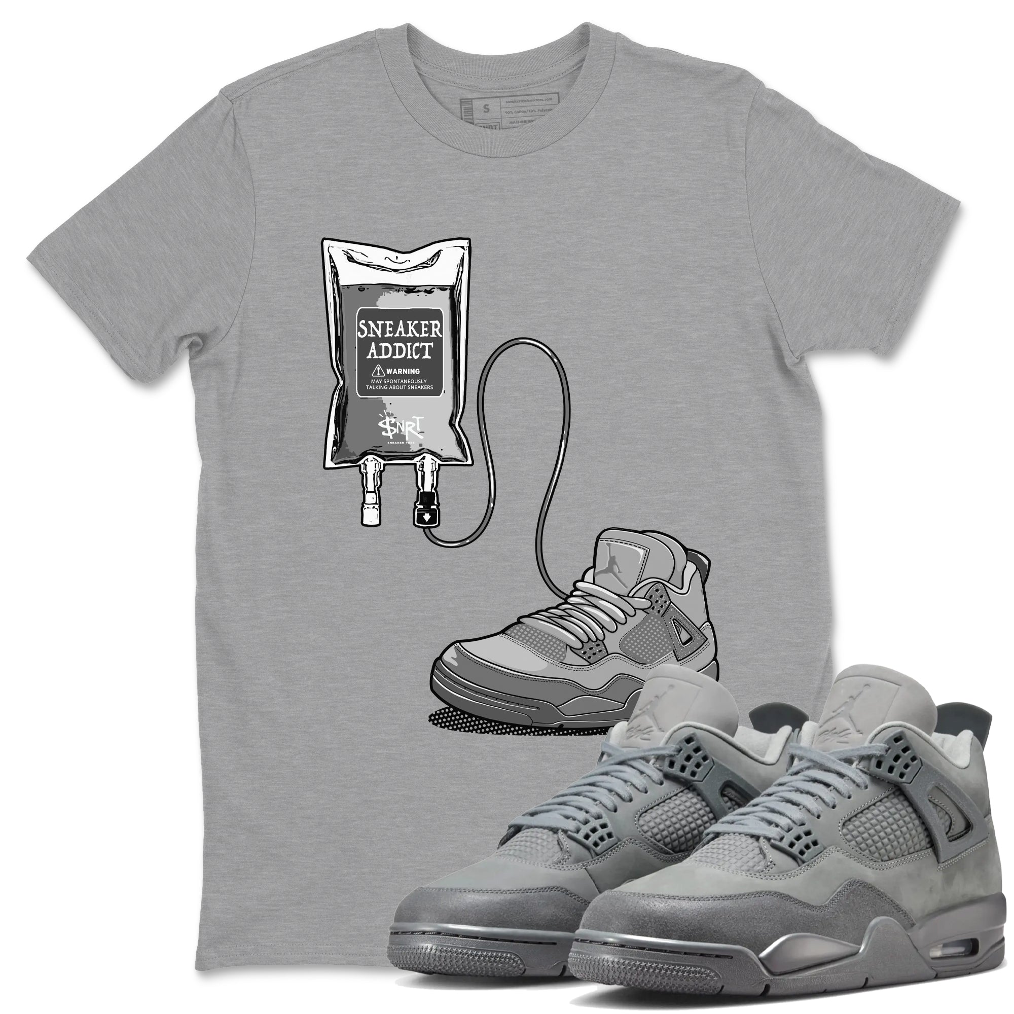 snkmatch Therapy snkmatch Tees - Air Jordan 4 Wet Cement