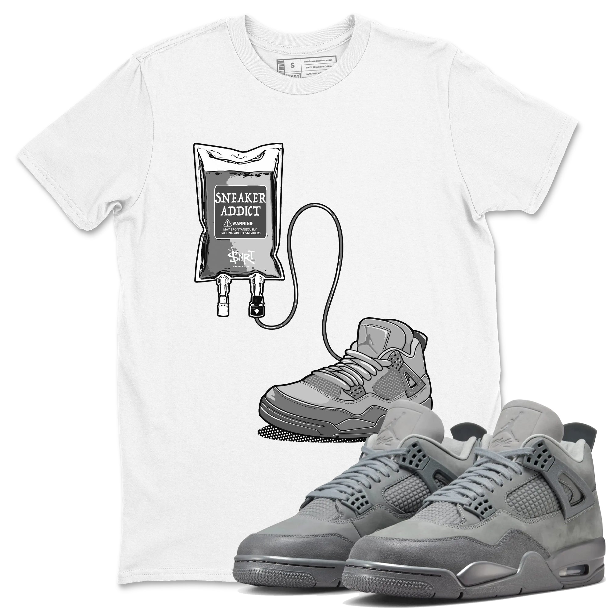 snkmatch Therapy snkmatch Tees - Air Jordan 4 Wet Cement