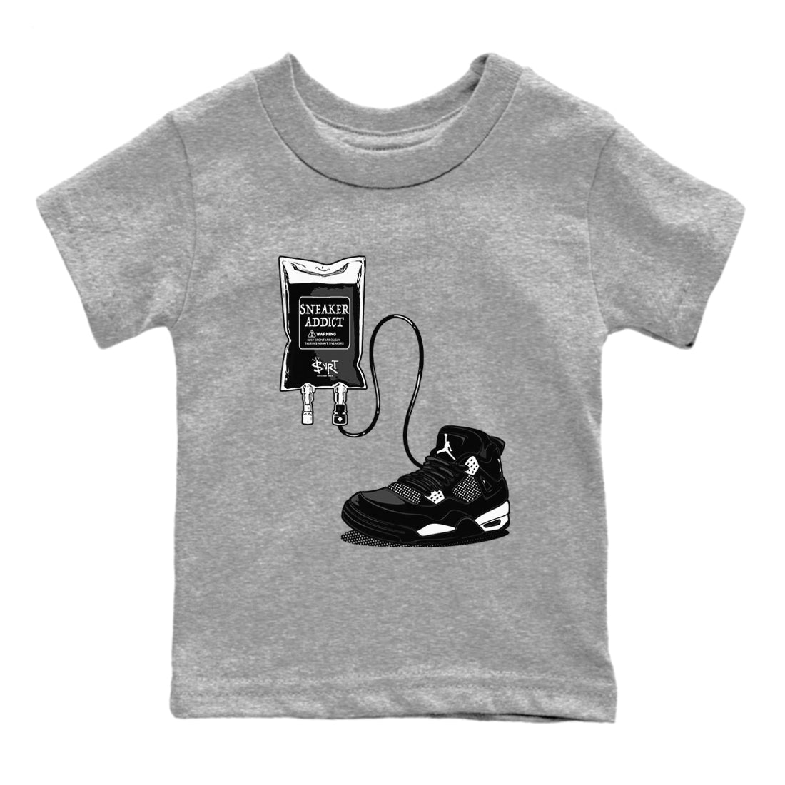 snkmatch Therapy snkmatch Tees Kids - Air Jordan 4 White Thunder