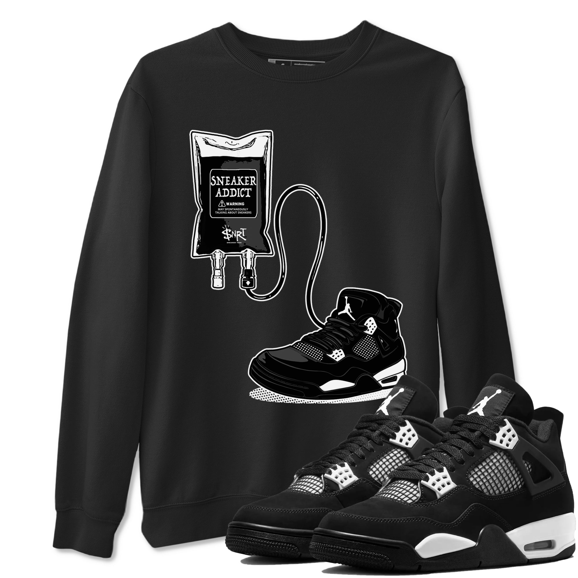 snkmatch Therapy snkmatch Tees - Air Jordan 4 White Thunder