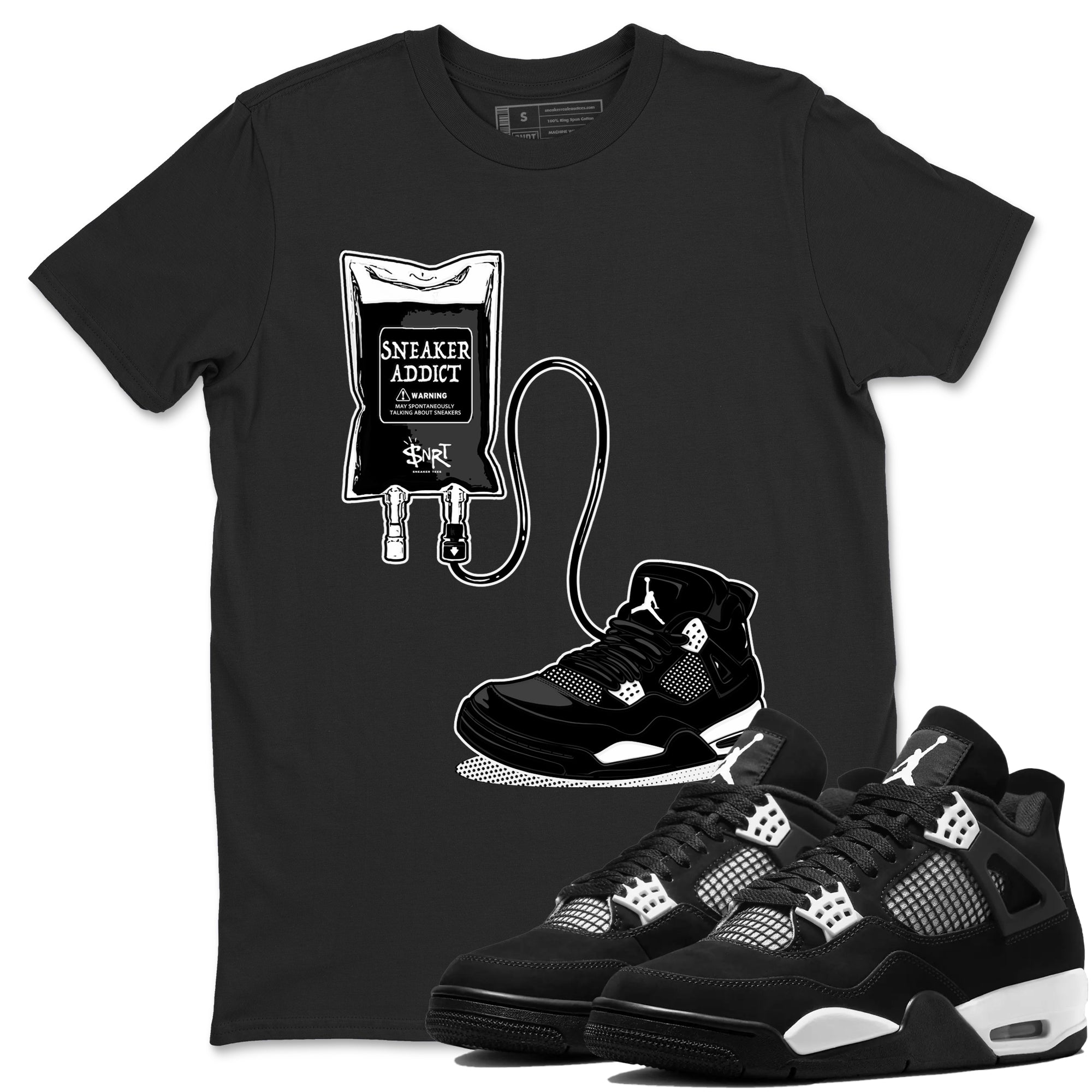 snkmatch Therapy snkmatch Tees - Air Jordan 4 White Thunder