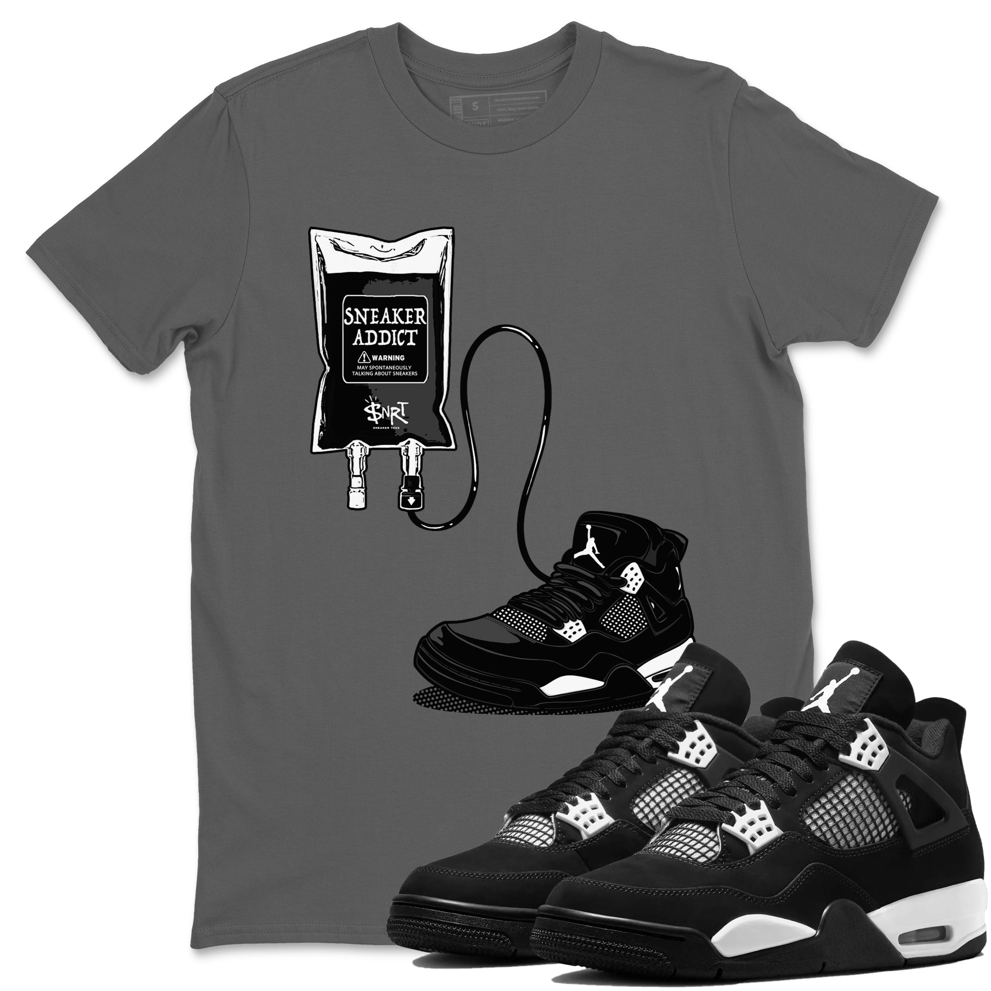 snkmatch Therapy snkmatch Tees - Air Jordan 4 White Thunder