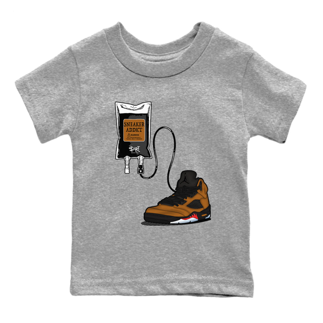 snkmatch Therapy snkmatch Tees Kids - Air Jordan 5 Archaeo Brown