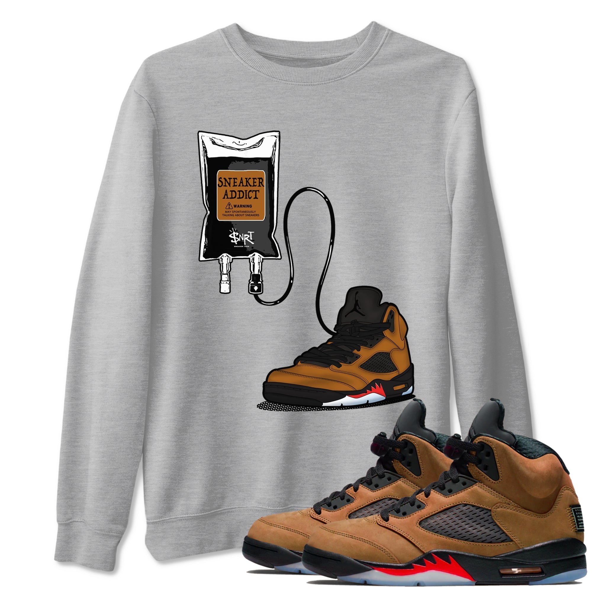snkmatch Therapy snkmatch Tees - Air Jordan 5 Archaeo Brown