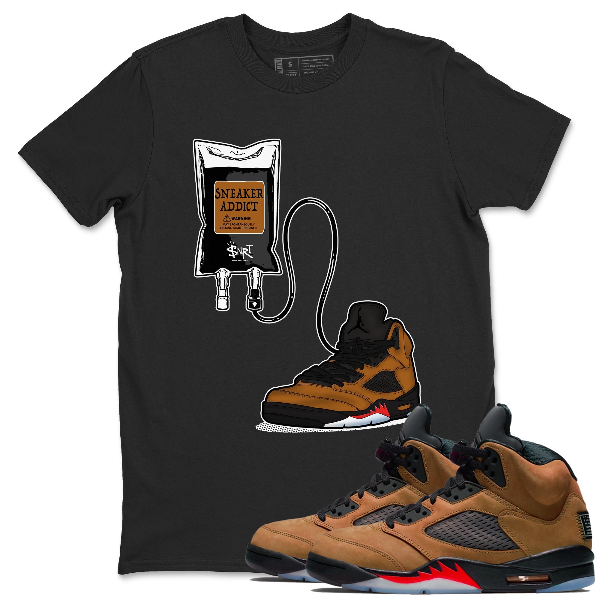 snkmatch Therapy snkmatch Tees - Air Jordan 5 Archaeo Brown