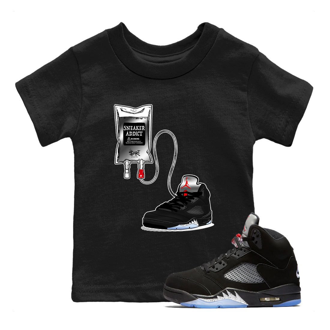 snkmatch Therapy snkmatch Tees Kids - Air Jordan 5 Reimagined