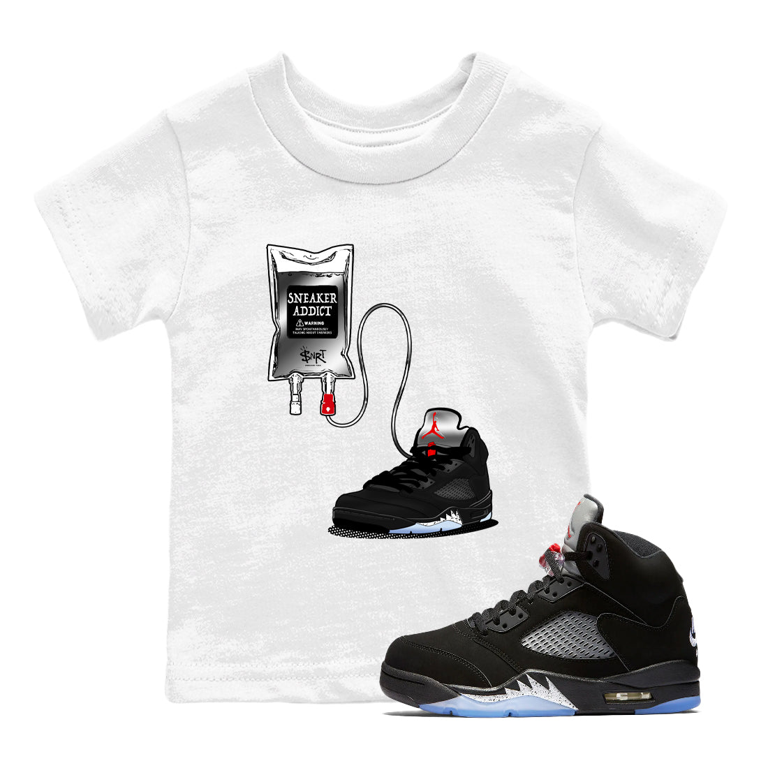 snkmatch Therapy snkmatch Tees Kids - Air Jordan 5 Reimagined