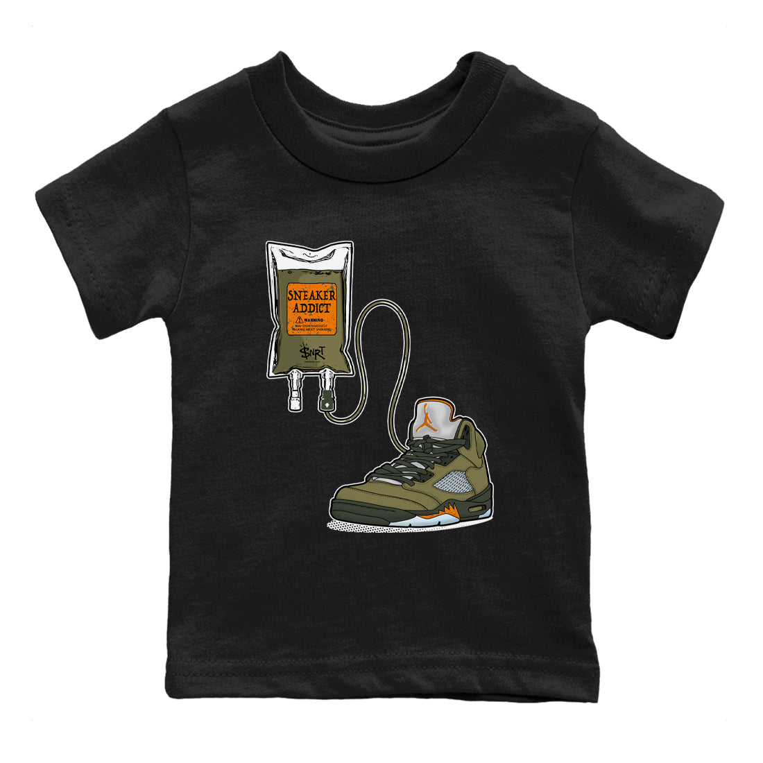snkmatch Therapy snkmatch Tees Kids - Air Jordan 5 Olive