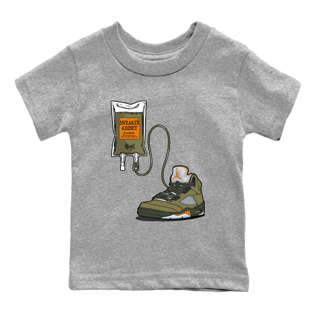 snkmatch Therapy snkmatch Tees Kids - Air Jordan 5 Olive