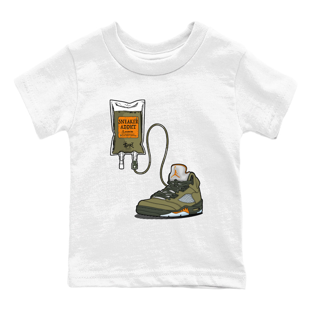 snkmatch Therapy snkmatch Tees Kids - Air Jordan 5 Olive