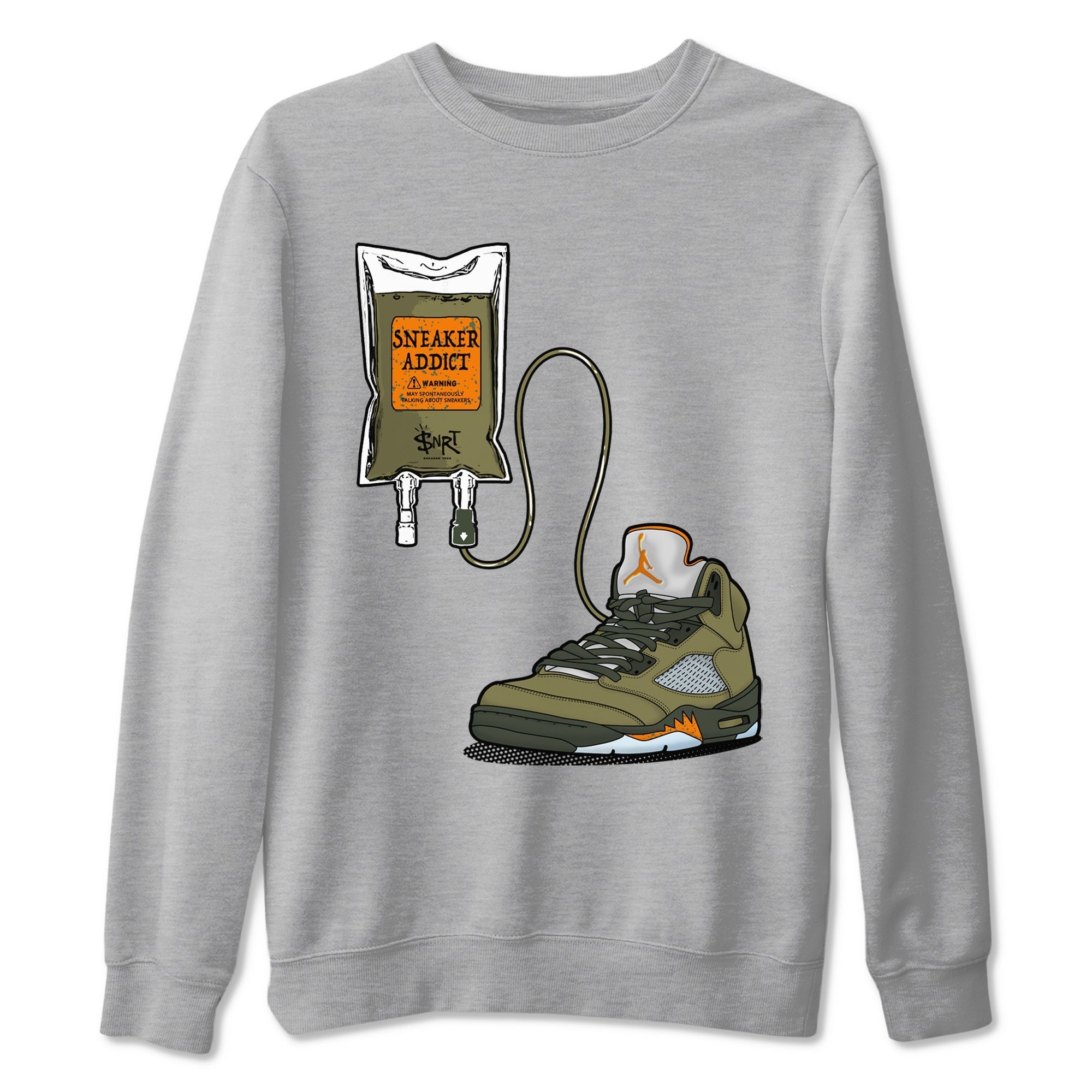 snkmatch Therapy snkmatch Tees - Air Jordan 5 Olive