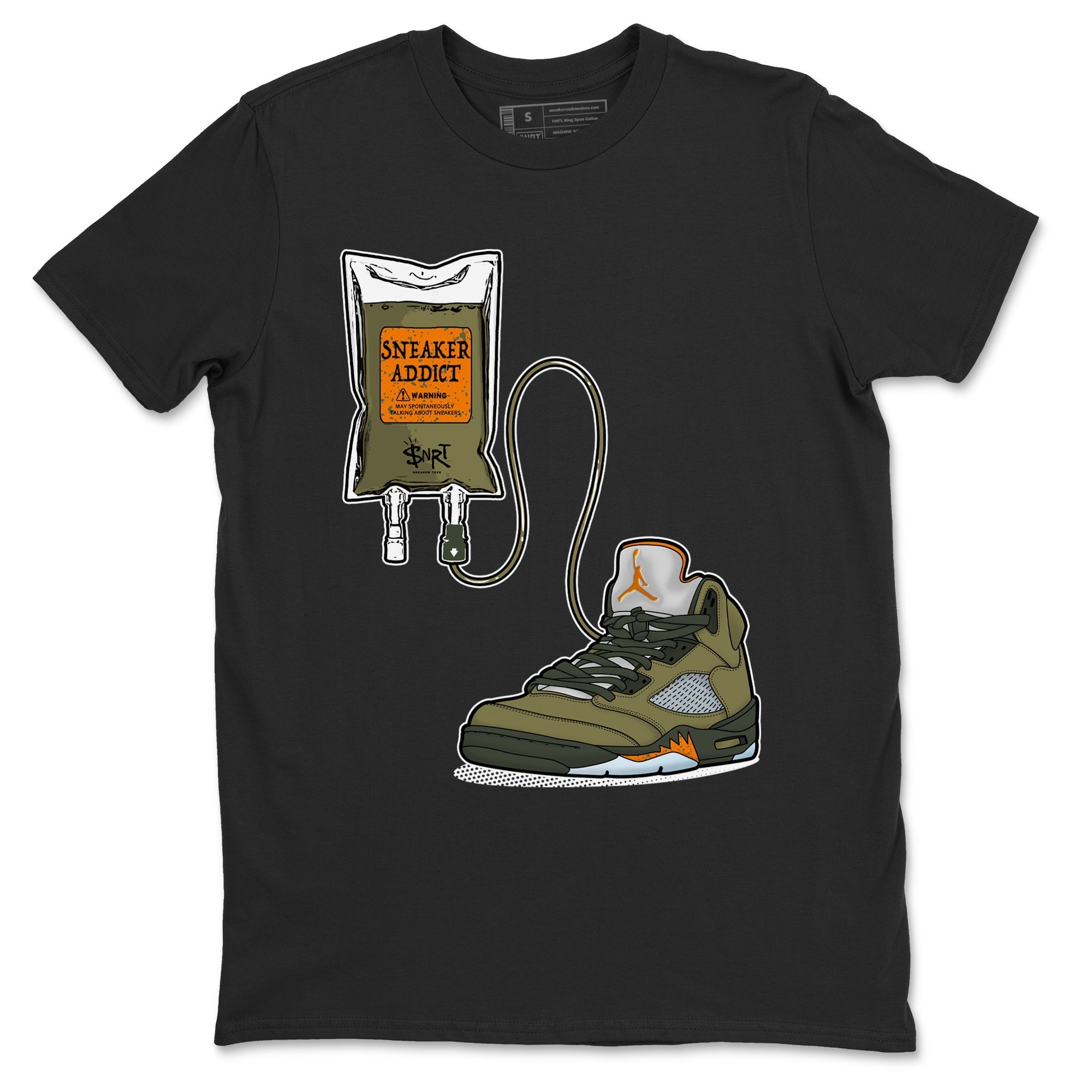 snkmatch Therapy snkmatch Tees - Air Jordan 5 Olive