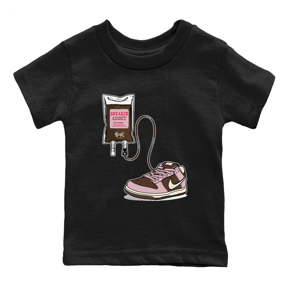 snkmatch Therapy snkmatch Tees Kids - Dunk Cacao Wow And Pink Foam