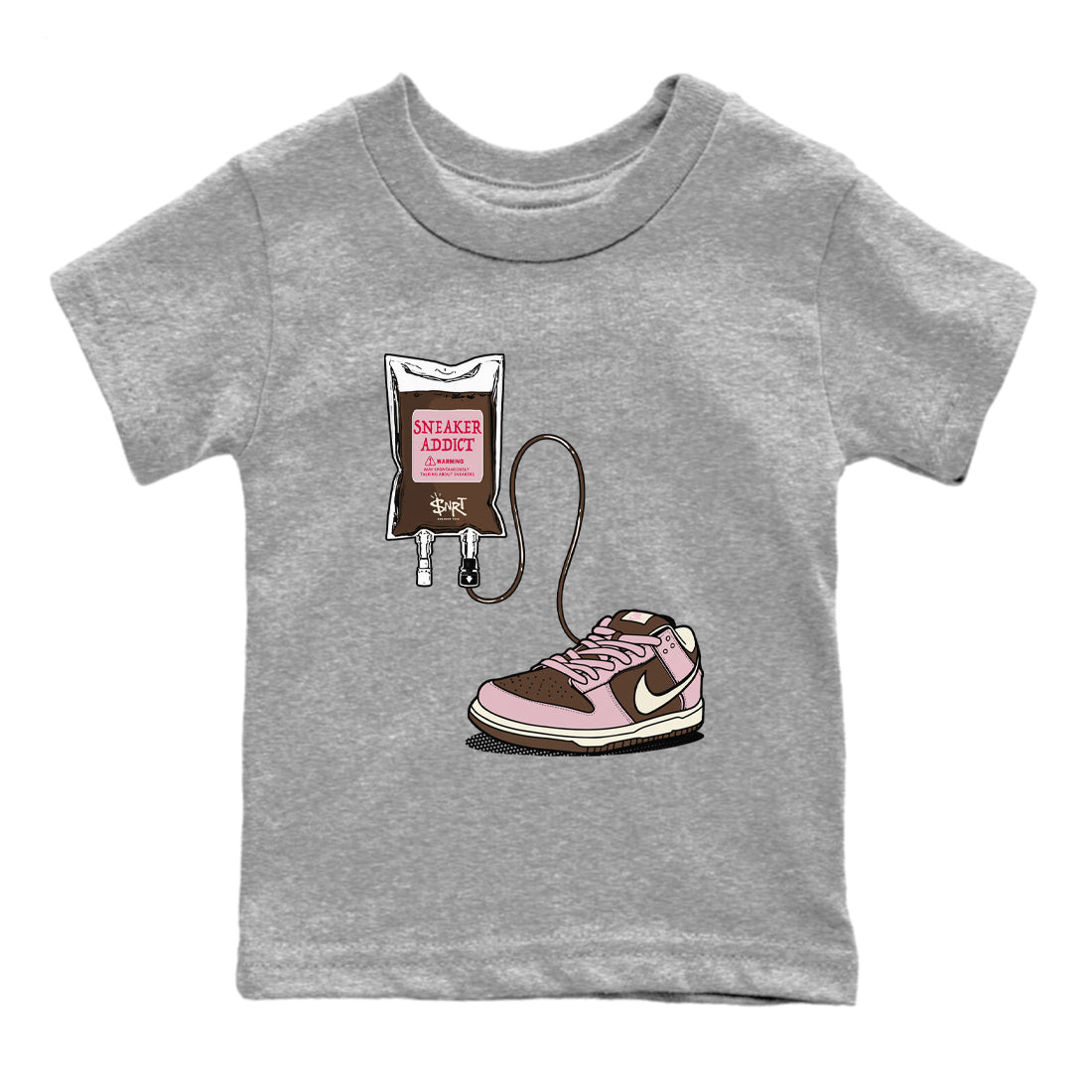 snkmatch Therapy snkmatch Tees Kids - Dunk Cacao Wow And Pink Foam