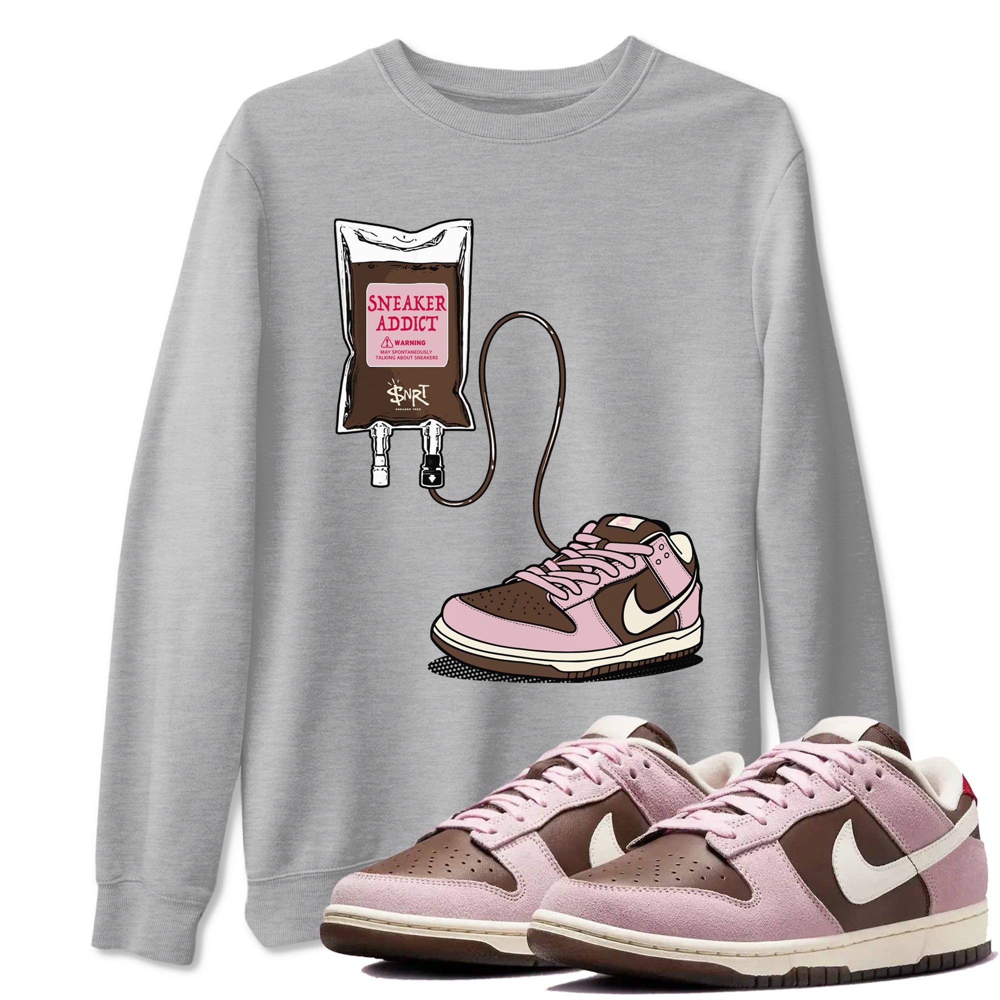 snkmatch Therapy snkmatch Tees - Dunk Cacao Wow And Pink Foam