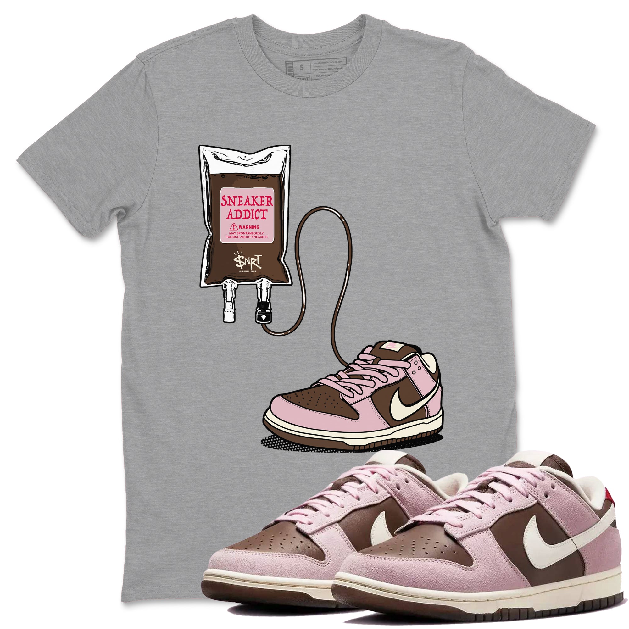 snkmatch Therapy snkmatch Tees - Dunk Cacao Wow And Pink Foam