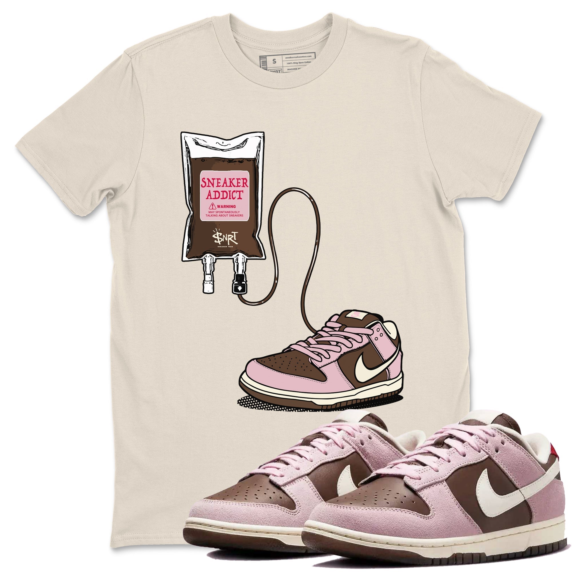 snkmatch Therapy snkmatch Tees - Dunk Cacao Wow And Pink Foam