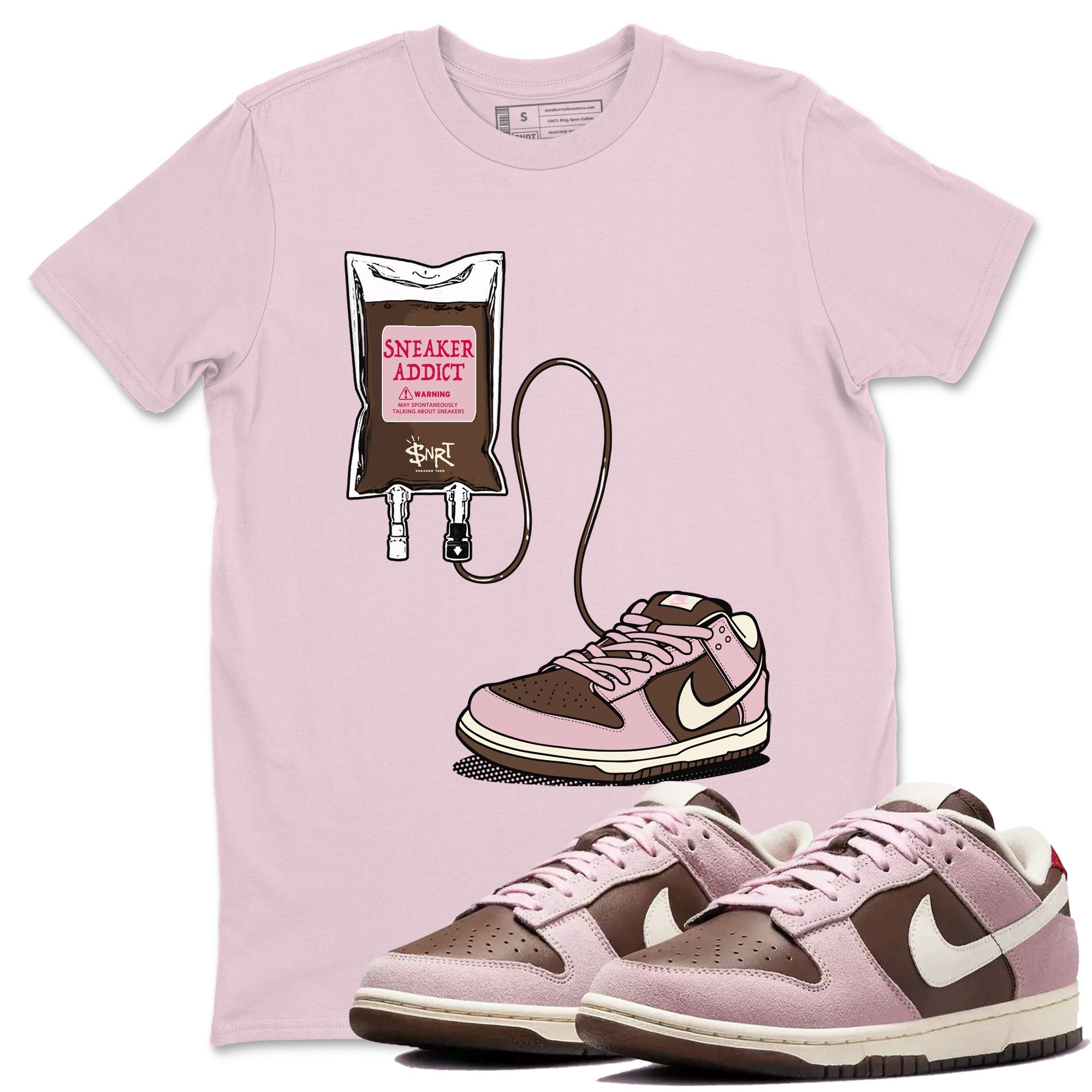 snkmatch Therapy snkmatch Tees - Dunk Cacao Wow And Pink Foam