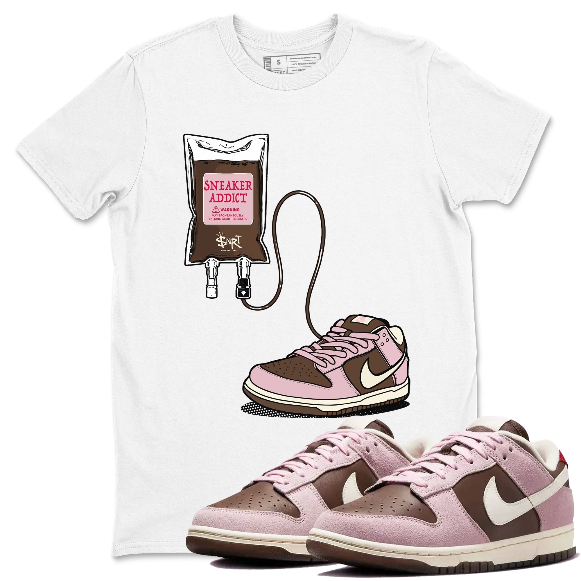 snkmatch Therapy snkmatch Tees - Dunk Cacao Wow And Pink Foam