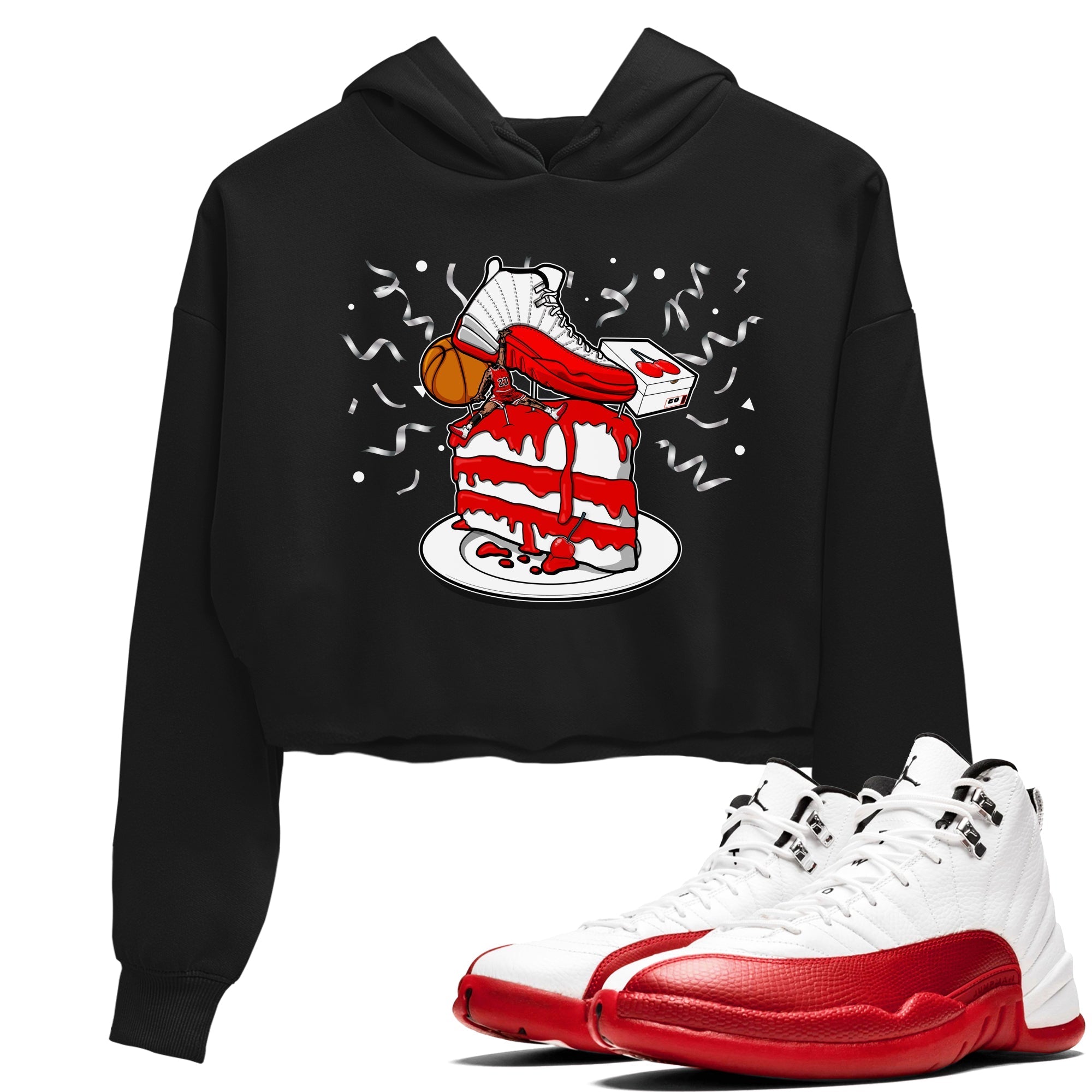 snkmatch Topper snkmatch Women's Top - Air Jordan 12 Cherry