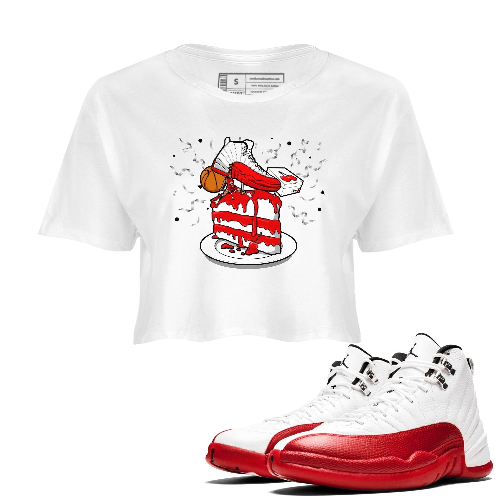 snkmatch Topper snkmatch Women's Top - Air Jordan 12 Cherry