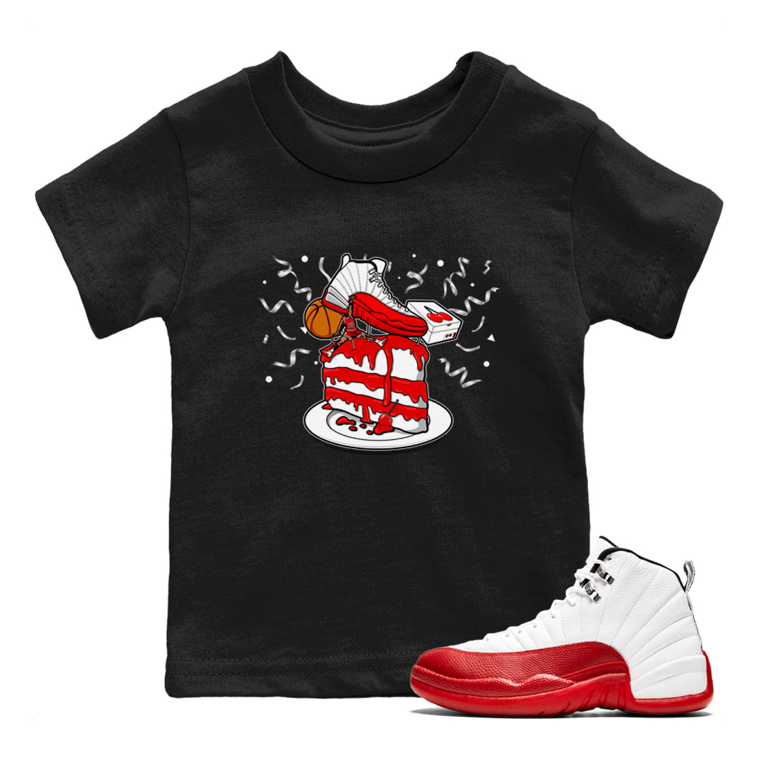 snkmatch Topper snkmatch Tee Kids - Air Jordan 12 Cherry