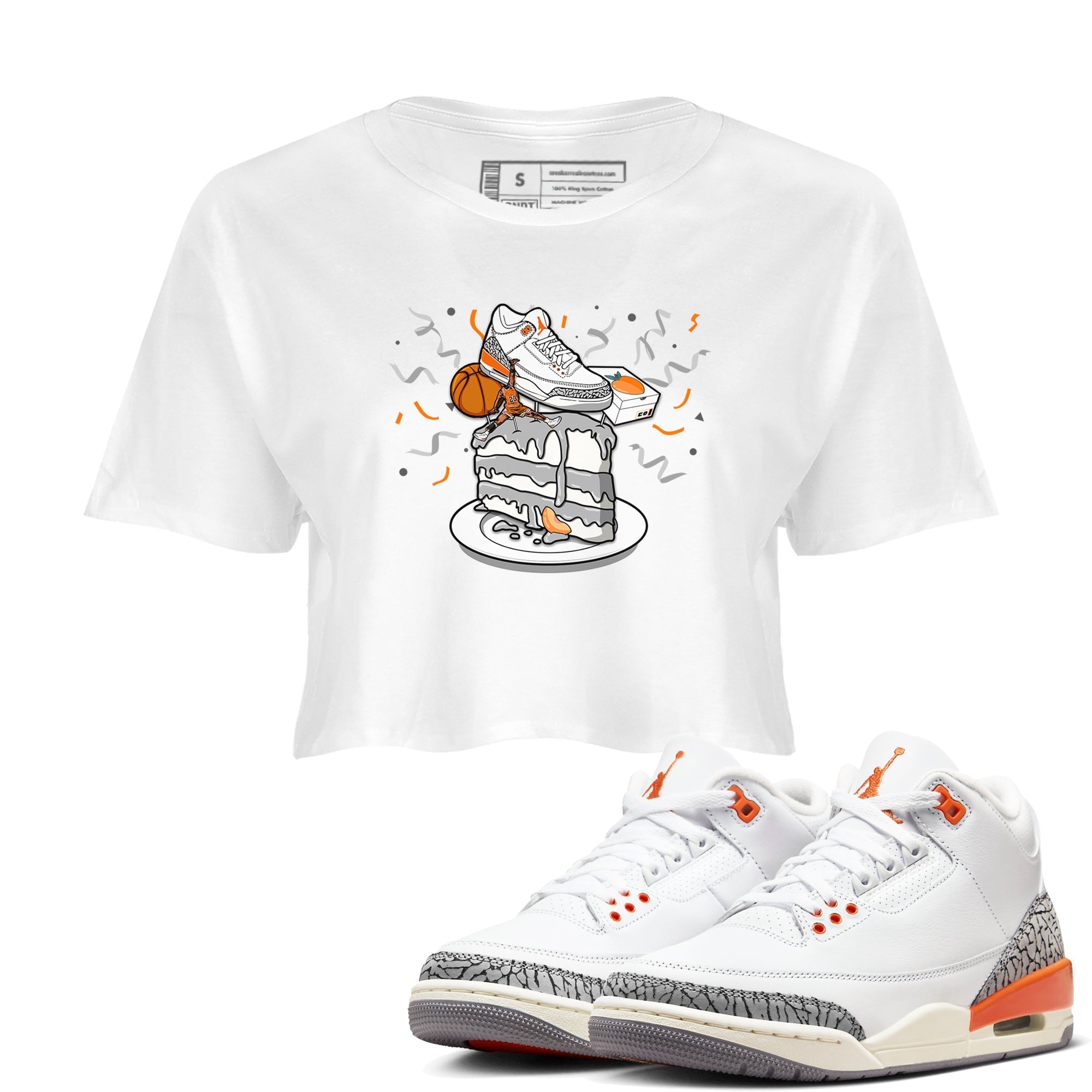 snkmatch Topper snkmatch Women's Top - Air Jordan 3 Georgia Peach