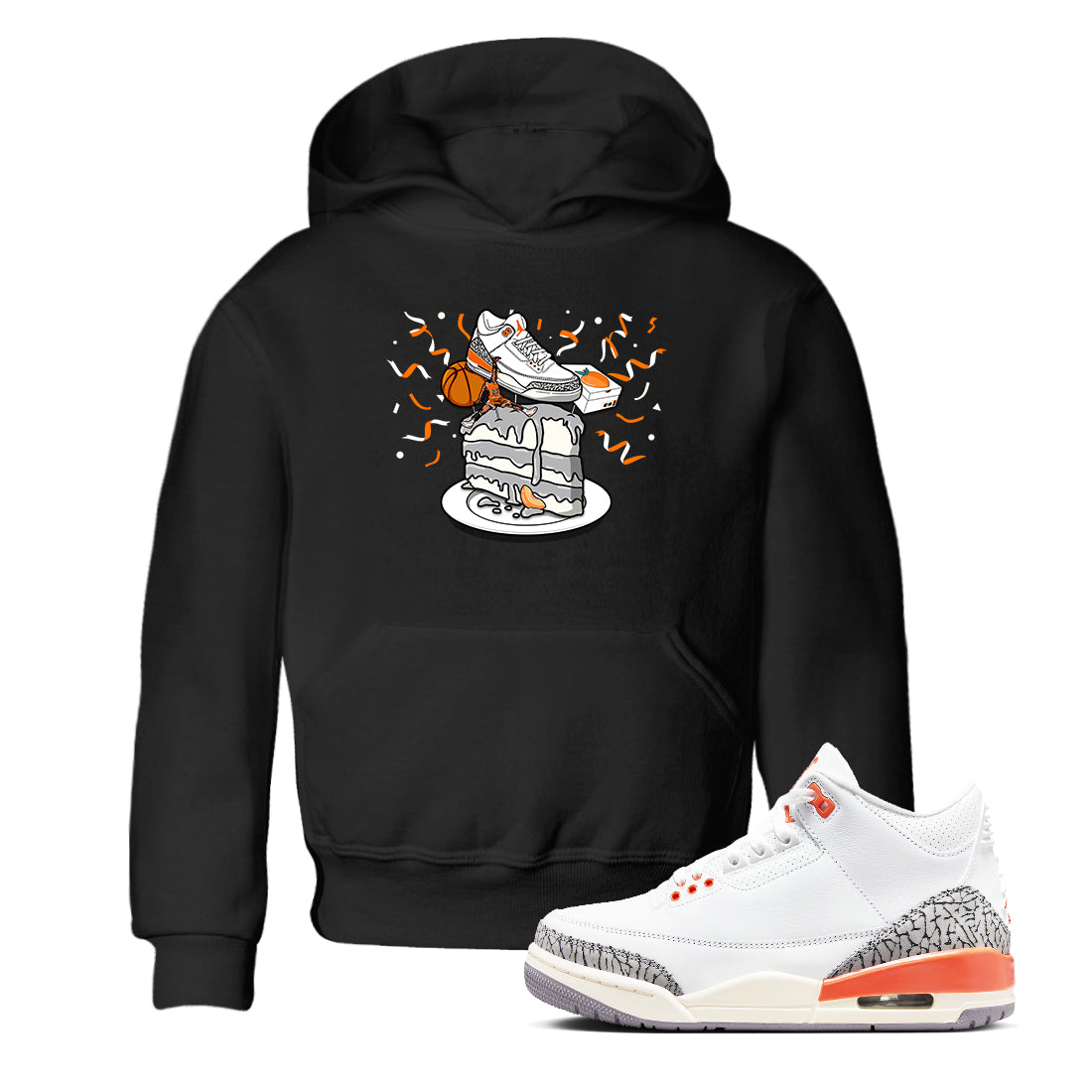 snkmatch Topper snkmatch Tees Kids - Air Jordan 3 Georgia Peach