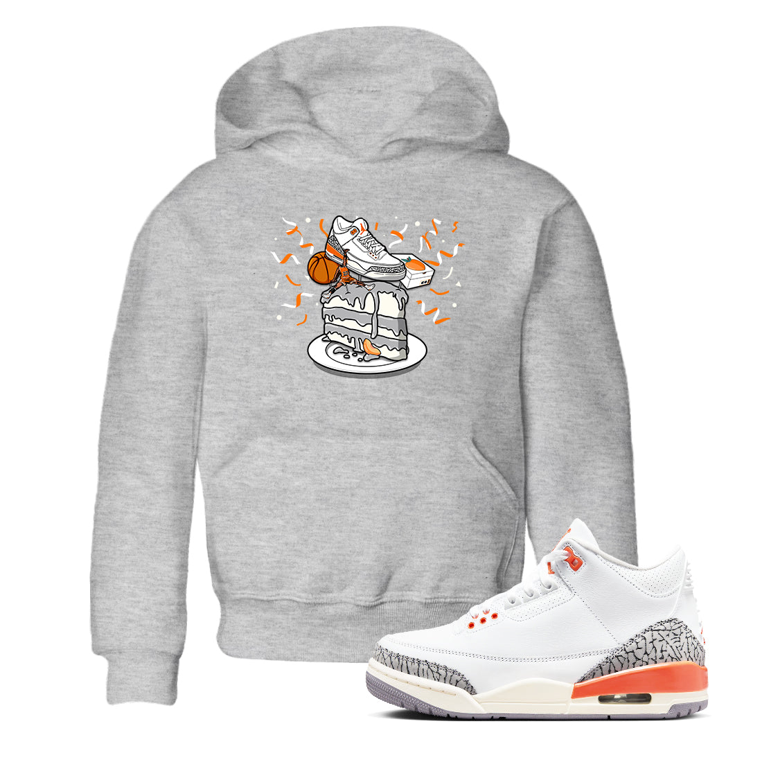 snkmatch Topper snkmatch Tees Kids - Air Jordan 3 Georgia Peach