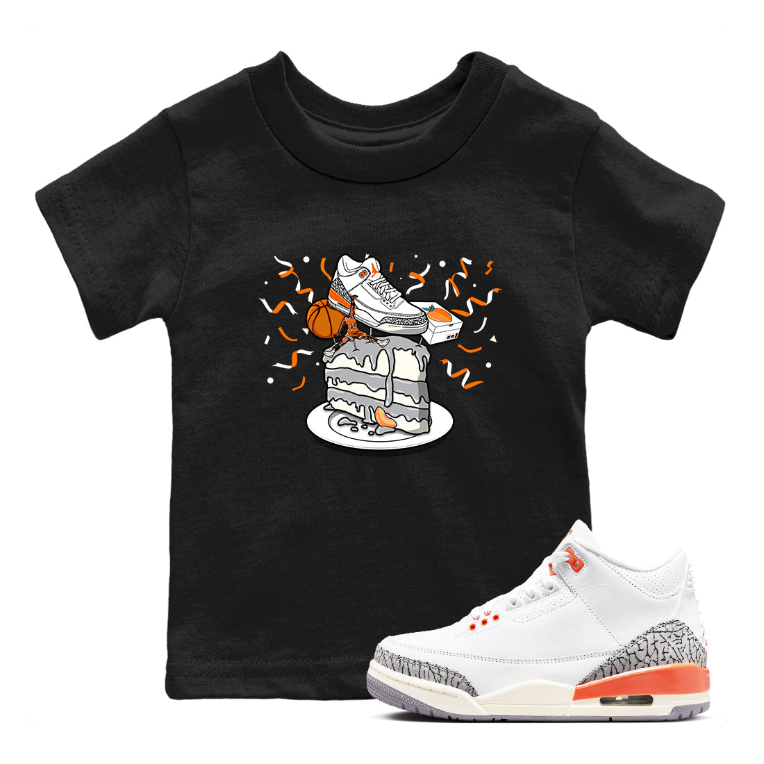 snkmatch Topper snkmatch Tees Kids - Air Jordan 3 Georgia Peach